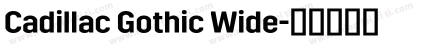 Cadillac Gothic Wide字体转换